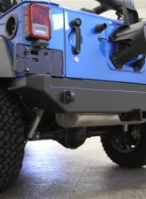 Rockhard 4x4 Aluminum Patriot Series Rear Bumper W/o Tire Carrier Jeep Wrangler JK 2007-2018                                     - RH-5040 - Image 3