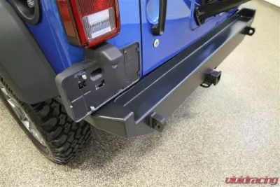 Rockhard 4x4 Aluminum Patriot Series Rear Bumper W/o Tire Carrier Jeep Wrangler JK 2007-2018 - RH-5040