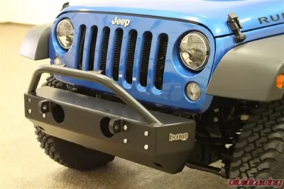 Rockhard 4x4 Aluminum Patriot Series Grille Width Front Bumper Jeep Wrangler JK 2007-2018 - RH-5041