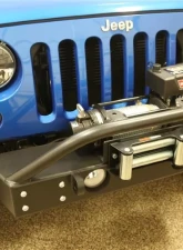 Rockhard 4x4 Aluminum Patriot Series Grille Width Front Bumper Jeep Wrangler JK 2007-2018                                     - RH-5041 - Image 3