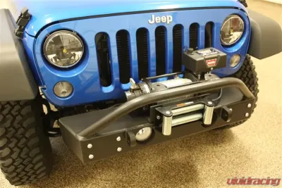Rockhard 4x4 Aluminum Patriot Series Grille Width Front Bumper Jeep Wrangler JK 2007-2018 - RH-5041