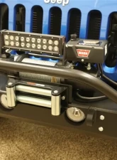 Rockhard 4x4 Aluminum Patriot Series Grille Width Front Bumper Jeep Wrangler JK 2007-2018                                     - RH-5041 - Image 4