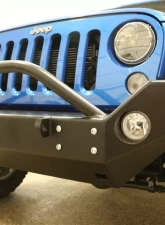 Rockhard 4x4 Aluminum Patriot Series Full Width Front Bumper Jeep Wrangler JK 2007-2018                                     - RH-5046 - Image 4