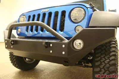 Rockhard 4x4 Aluminum Patriot Series Full Width Front Bumper Jeep Wrangler JK 2007-2018 - RH-5046