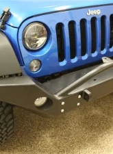Rockhard 4x4 Aluminum Patriot Series Full Width Front Bumper Jeep Wrangler JK 2007-2018                                     - RH-5046 - Image 3