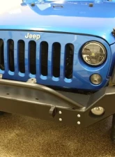 Rockhard 4x4 Aluminum Patriot Series Full Width Front Bumper Jeep Wrangler JK 2007-2018                                     - RH-5046 - Image 4