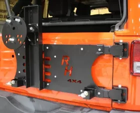 Rockhard 4x4 Freedom Series Body Mount Tire Carrier Jeep Wrangler JK 2007-2018