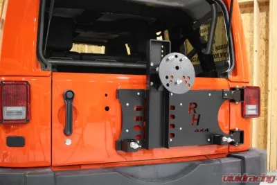 Rockhard 4x4 Freedom Series Body Mount Tire Carrier Jeep Wrangler JK 2007-2018 - RH-5050
