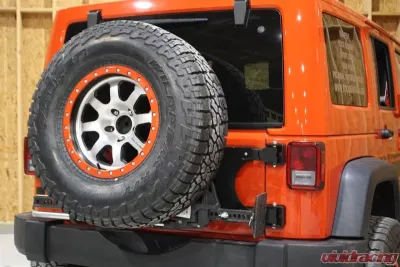 Rockhard 4x4 Freedom Series Body Mount Tire Carrier Jeep Wrangler JK 2007-2018 - RH-5050