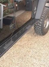 Rockhard 4x4 Patriot Series Boat Side Rock Sliders w/ Smooth Plate Jeep Wrangler JK 4-Door 2007-2018                                     - RH-6006-S - Image 3
