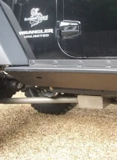 Rockhard 4x4 Patriot Series Boat Side Rock Sliders w/ Smooth Plate Jeep Wrangler JK 4-Door 2007-2018                                     - RH-6006-S - Image 4