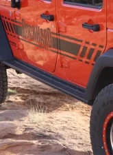 Rockhard 4x4 Patriot Series Boat Side Rock Sliders w/ Tread Plate Jeep Wrangler JK 4-Door 2007-2018                                     - RH-6006-T - Image 2