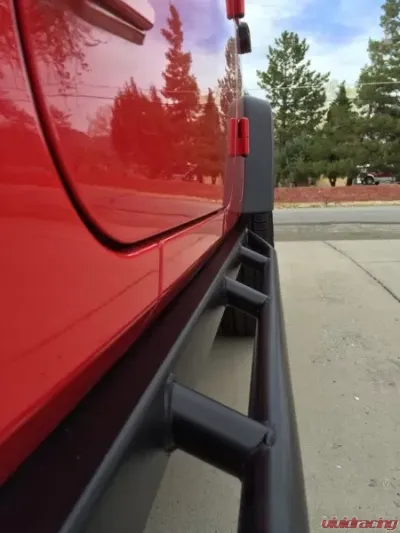 Rockhard 4x4 Patriot Series Tube Slider Angled Downward Rocker Guards Jeep Wrangler JK 2-Door 2007-2018 - RH-6010