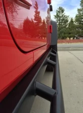 Rockhard 4x4 Patriot Series Tube Slider Angled Downward Rocker Guards Jeep Wrangler JK 4-Door 2007-2018                                     - RH-6011 - Image 3