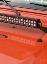 Rockhard 4x4 20" LED Light Bar Hood Mount Jeep Wrangler TJ/LJ 1997-2006                                     - RH-6068 - Image 4