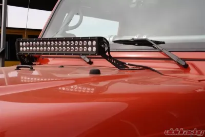 Rockhard 4x4 20" LED Light Bar Hood Mount Jeep Wrangler TJ/LJ 1997-2006 - RH-6068