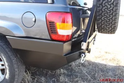 Rockhard 4x4 Patriot Series Rear Bumper w/ Tire Carrier Jeep Grand Cherokee WJ 1998-2004 - RH-7050