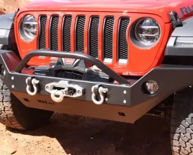 Rockhard 4x4 Patriot Series Full Width Front Bumper w/Lowered Winch Plate Jeep Wrangler JL | Gladiator JT 2018+