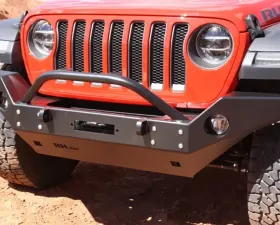 Rockhard 4x4 Aluminum Patriot Series Full Width Front Bumper w/Lowered Winch Plate Jeep Wrangler JL | Gladiator JT 2018+