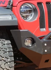 Rockhard 4x4 Aluminum Patriot Series Mid-Width Front Bumper w/Lowered Winch Plate Jeep Wrangler JL | Gladiator JT 2018+                                     - RH-90248 - Image 3