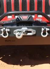 Rockhard 4x4 Aluminum Patriot Series Mid-Width Front Bumper w/Lowered Winch Plate Jeep Wrangler JL | Gladiator JT 2018+                                     - RH-90248 - Image 4