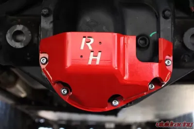 Rockhard 4x4 Hardhat Front/Rear Dana 44 Red Differential Cover - RH-9051