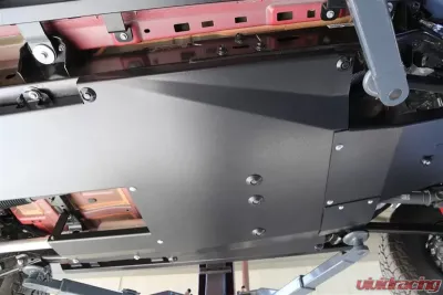 Rockhard 4x4 Aluminum Complete Bellypan Skid Plate System w/ Dual Crossmember Jeep Wrangler JL 4-Door 3.6L 2018-2021 - RH-90549
