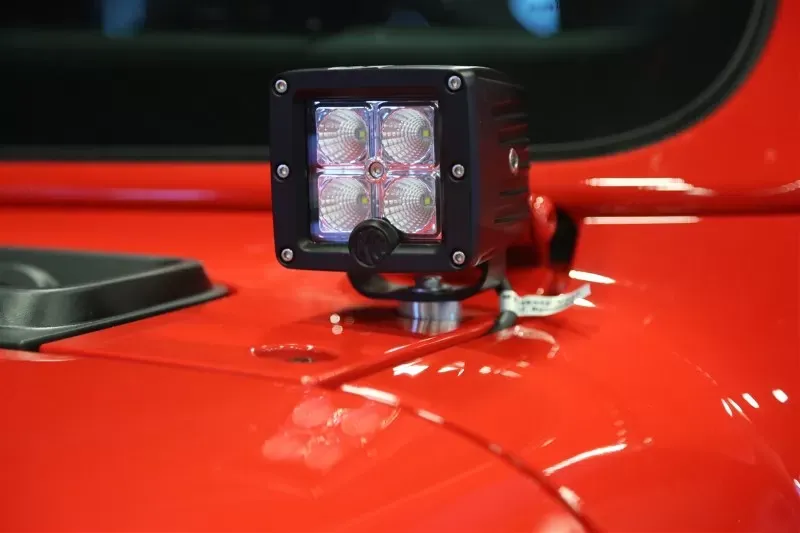 Rockhard 4x4 A-Pillar Windshield Light Mounts Jeep Wrangler JL | Gladiator JT 2018+ - RH-90601