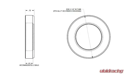 Spidertrax 4 Inch Spider 9 High Performance Outboard Oil Seal Kit - SLI400D