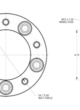 Spidertrax 1 inch Thick Wheel Spacers Suzuki Samurai/Grand Vitara                                     - WHS001 - Image 2