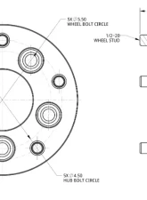 Spidertrax Offroad 1.25 inch Thick Conversion Adapters Jeep CJ                                     - WHS004 - Image 2