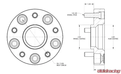 Spidertrax 1.25 inch Thick Wheel Spacers Jeep WJ - WHS006