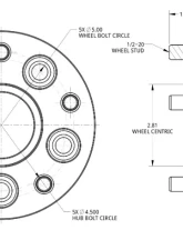 Spidertrax 1.25 inch Conversion Adapters Jeep Wrangler 07-17 JK                                     - WHS013 - Image 2