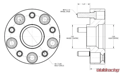 Spidertrax 1.75 inch Thick Spacers Jeep 11-19 - WHS024