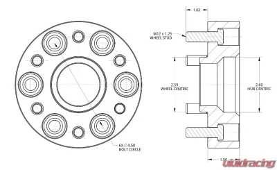 Spidertrax 1.5 inch Thick Wheel Spacers Nissan 05-19 - WHS025