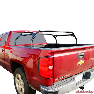 Tuff Stuff Overland 40-Inch Adjustable Mild Steel Powdercoat Rooftop Tent Truck Bed Rack - TS-UBR-PDR-40