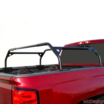 Tuff Stuff Overland 40-Inch Adjustable Mild Steel Powdercoat Rooftop Tent Truck Bed Rack - TS-UBR-PDR-40