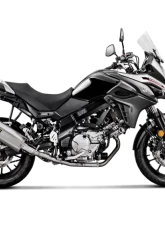 Akrapovic Slip-On Exhaust for Suzuki V-Strom 2017-2018, S-S6R9-WT, Stainless Steel                                     - S-S6R9-WT - Image 2