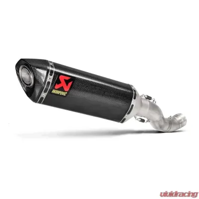 Akrapovic Slip-On Exhaust for Aprilia Tuono V4 1100 RR 2017-2018, S-A10SO9-RC - S-A10SO9-RC