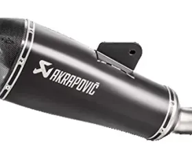 Akrapovic Slip-On Exhaust for BMW R1200RS 2015-2018, Stainless Steel, Black Finish