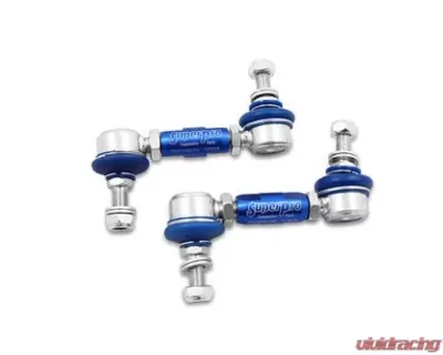 SuperPro Suspension Sway Bar Link Kit Heavy Duty Adjustable Rear Alfa Romeo 166 1998-2007 | Audi A8 1994-2002 | BMW X3 2004-2010 - TRC1045