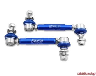 SuperPro Suspension Sway Bar Link Kit Heavy Duty Adjustable Front Nissan Elgrand 1995-2002 | Pathfinder 1997-2004 - TRC12105