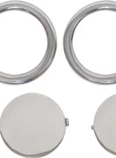 Kentrol Air Vent Assembly 8 Pieces Polished Silver for Jeep JK 2007-2010                                     - 30003 - Image 4