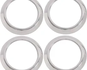 Kentrol Air Vent Bezels 4 Pieces Polished Silver for Jeep JK 2007-2010