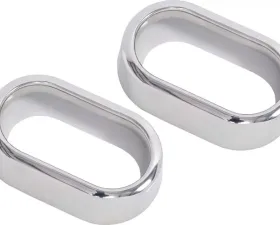 Kentrol Interior Door Handle Bezels Pair Polished Silver for Jeep JK 2007-2010