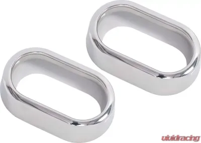 Kentrol Interior Door Handle Bezels Pair Polished Silver for Jeep JK 2007-2010 - 30006