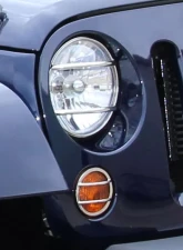 Kentrol Fog Light Cover Pair Polished Silver for Jeep JK 2007-2018                                     - 30014 - Image 5