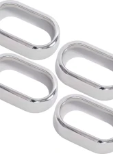 Kentrol Interior Door Handle Bezels 4 Pieces Polished Silver for Jeep JK 2007-2010                                     - 30015 - Image 4