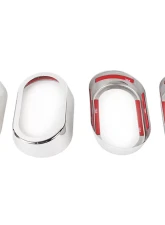 Kentrol Interior Door Handle Bezels 4 Pieces Polished Silver for Jeep JK 2007-2010                                     - 30015 - Image 3