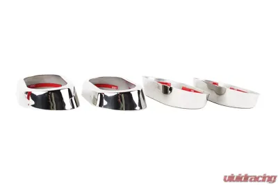 Kentrol Interior Door Handle Bezels 4 Pieces Polished Silver for Jeep JK 2007-2010 - 30015
